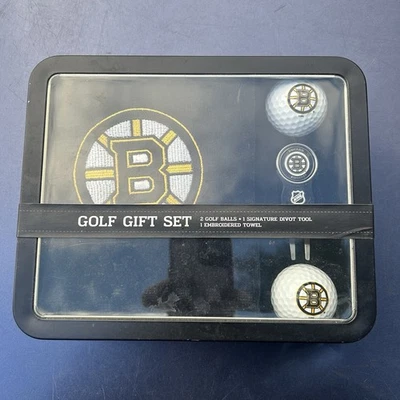 Juego de regalo de golf Boston Bruins con toalla bordada nuevo en caja Foto 1 de 4