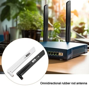 for GSM/CDMA WiFi Router Modem Black White SMA Male Connector Antenna - Photo 1/7