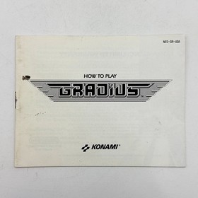 MANUAL ONLY Nintendo NES Gradius NES-GR-USA GUC SHIPS FREE NO TRACKING