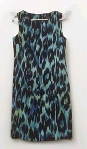 Connected Apparel Sleeveless Womens Stretch Dress Size 12 Multicolor - Picture 1 of 7