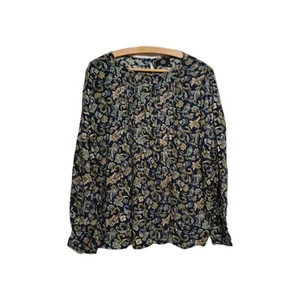 Gina Benotti Damen Bluse Gr. M 40 42 mehrfarbig langarm Viskose Muster - F1 - Bild 1 von 6