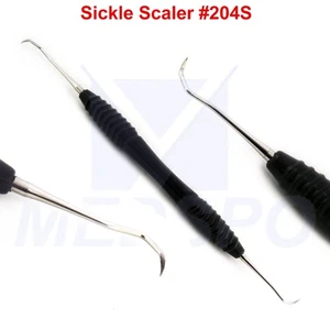 Dental Sickle Scaler 204S Silicon Handle Interdental Periodontal Hygiene Tools - Picture 1 of 4