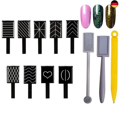 12 Stück Nail Magnet Tool, Mwoot 3D Magnet Stick für Nagellack Gel Magische N - Bild 1 von 4