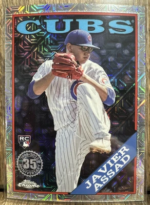2023 Topps Update Javier Assad '88 Topps Silver Pack #T88CU-25 RC Chicago Cubs - Image 1 of 2