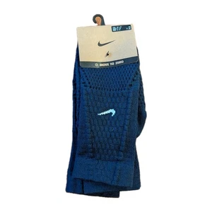 Nike Unicorn 2 Pair Pack Move To Zero Crew Socks Navy Blue Medium 6-8 PAB543-905 - Picture 1 of 5