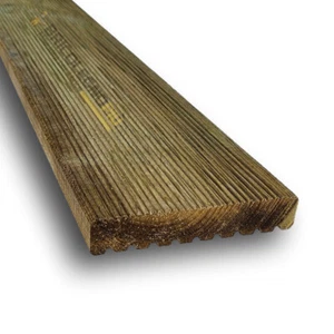Pavimento Decking da esterno legno Pino impregnato in autoclave mm 27x145x3000 - Foto 1 di 13