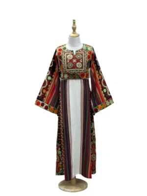 Malaka Kids Majdalwi Embroidered Thobe Traditional Elegance for Children size 4 - Image 1 of 4