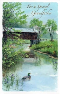 Tarjeta de Feliz Cumpleaños PARA ABUELO, Duck Bridge — Saludos Galantes + Sobre - Imagen 1 de 4