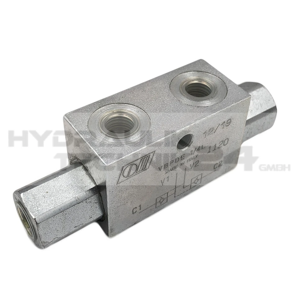 HYRDRAULIKTECHNIK24 GMBH Sperrventil Sperrblock hydraulisch entsperrbares Rückschlagventi G3/8"