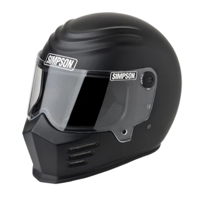 Simpson Motorcycle Outlaw Bandit Helmet XXLarge - Matte Black 28315XX8 - Image 1 of 3