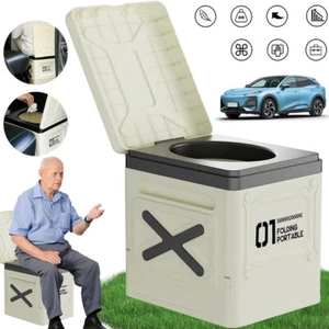 Campingtoilette Faltbar Trenntoilette Tragbare Toilette Trockentoilette Deckel - Bild 1 von 15