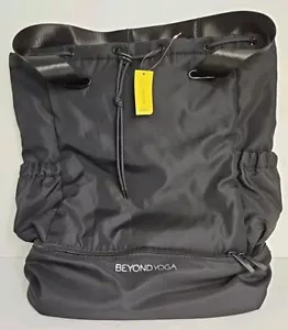 Beyond Yoga Black Drawstring Convertible Gym Bag Backpack NWTs - Picture 1 of 4