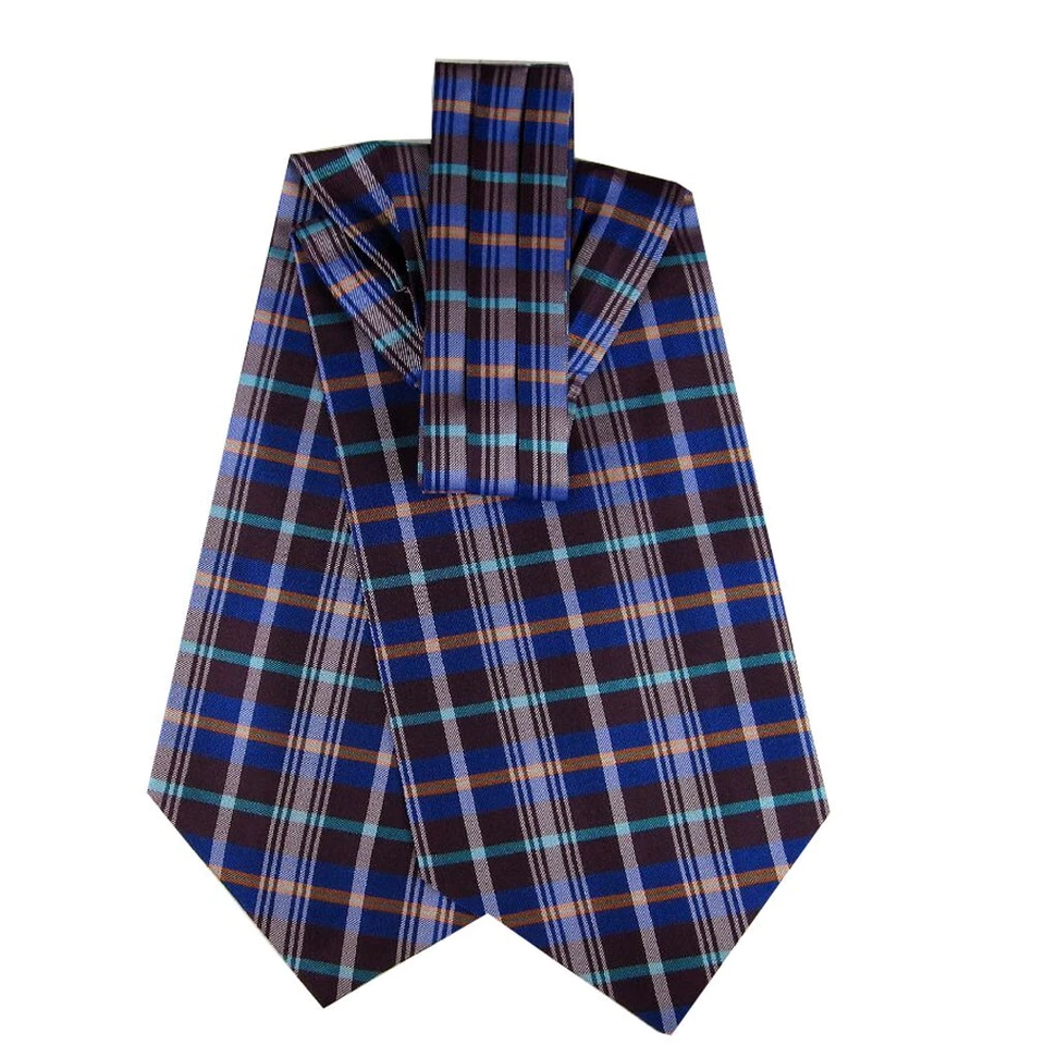 Men's 100% Silk Ascot Cravat Tie Formals Proms Weddings - Image 1 of 1