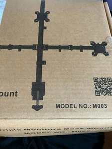 WALI Triple LCD Monitor Desk Mount Fully Adjustable Horizontal Stand Fits 3 up - Picture 1 of 1