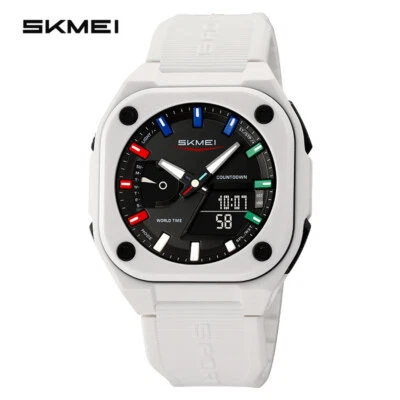 SKMEI Men Watch Fashion Dual Time Wristwatch Student Electronic Digital Watch - Image 1 of 4