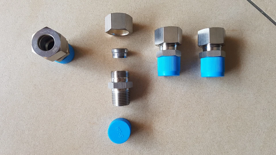 4 X Saehan S-LOK ,RACCORDO DRITTO MASCHIO,15mm OD x 1/2" NPT-M,MALE CONNECTOR - Immagine 1 di 1