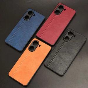 For XiaoMi Poco X7 Pro 5G, Luxury Hybrid PU Retro Leather Soft Rubber Case Cover - Picture 1 of 19