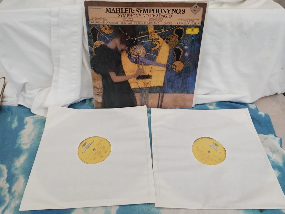 DG 413 232-1 Mahler Symphonies No.8 & No.10 Rafael Kubelik DBL LP NM# - Image 1 of 4