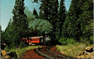 De Colección Mt Shasta CA The Shata Huffen Puff 2-6-2 Locomotora Tren McColud Postal - Imagen 1 de 2