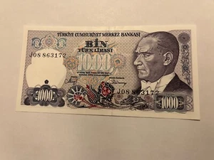 Billet Turquie 1000 Lirasi 1970 (110-43/A1-39) - Picture 1 of 2