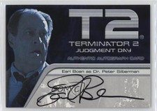 2003 Artbox Terminator 2: Judgement Day FilmCardz Earl Boen Auto 0x4k