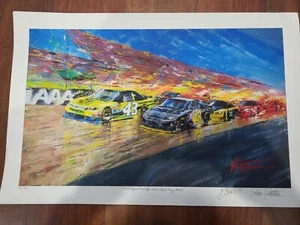 NASCAR RICHARD PETTY #43 LIMITED EDITION PRINT by ARTIST BILL PATTERSON 22"x15" - Picture 1 of 7
