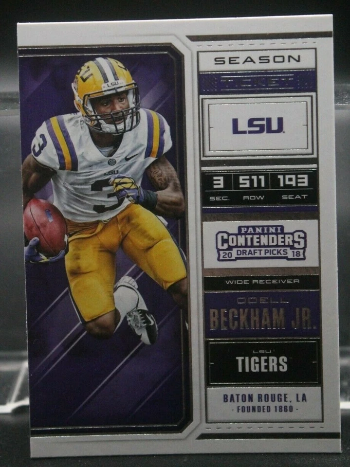 Odell Beckham Jr. (LSU Tigers) - 2018 Panini Contenders Draft Picks #77 - Image 1 of 1