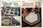 Quick Step Q-Hook Rugs & Throw Rugs Crochet Patterns Books 15 Designs Hexagon +
