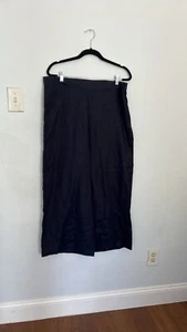 For Cynthia Pants Womens Extra Large Navy Wide Leg Baggy Minimalist - Picture 1 of 11