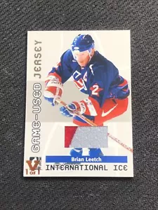 2006-07 ITG USED INTERNATIONAL ICE BRIAN LEETCH GAME-USED JERSEY VAULT #ed 1/1 - Picture 1 of 2