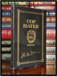 Cop Hater ED McBAIN SIGNED Easton Press New Sealed Leather Bound Hardback - Picture 1 of 4