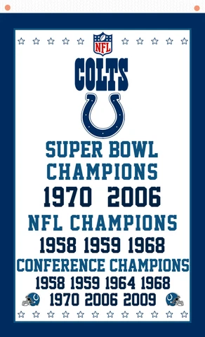Indianapolis Colts football team Champion flag 90x150cm 3x5ft best banner Cover