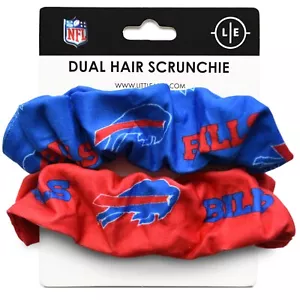 Buffalo Bills Hair Twist Scrunchie - Set of 2, Licensed NFL - Picture 1 of 1