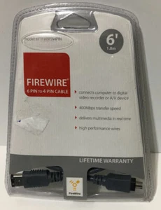 CyberPower 6-Pin to 4-Pin 6-Foot FireWire Cable ! New ! Sealed ! 🔥 - Picture 1 of 3
