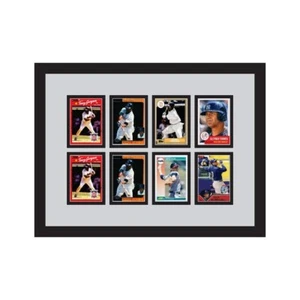 Sports Card Display Frame - Holds 8 Sport Cards with Real Glass UV Protection - Picture 1 of 5
