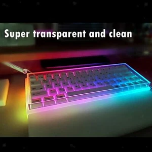 Mechanical Keyboards Dust Cover Acrylic Keyboard Cover Clear Durable 108 Keys - Picture 1 of 7