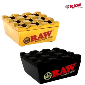 RAW Rolling Papers Regal Gold or Black Ashtray - RAW Regal Windproof Ashtray - Picture 1 of 10