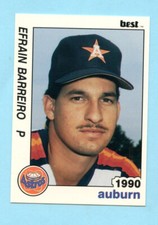1990 Minor League Cards  #5 Efrain Barreiro - Auburn Astros