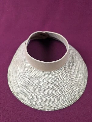Scala Sol Sombrero Visera Casual Playa Para Mujer Algodón Papel Mezcla Ala Ancha Talla Única Foto 1 de 4