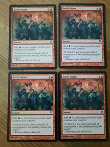 MTG Magic the Gathering - 4 x Kampfhymne (ein Spielset!) - Avacyn restauriert - EX - Bild 1 von 1