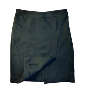 Simply Vera Wang black SZXS Pull-on W/elastic waist Asymmetrical Short Skirt - Picture 1 of 6