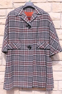 ABRIGO MUJER VINTAGE 100% CACHEMIR A MEDIDA POR LA VIGNA TALLA GRANDE EE. UU. - Imagen 1 de 11
