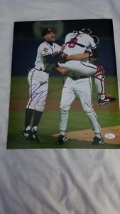 CHIPPER JONES ATLANTA BRAVES SIGNED 11X14 PHOTO W/JSA COA - Picture 1 of 6