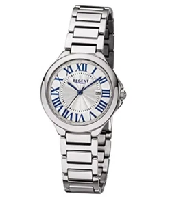 Reloj de cuarzo plateado Regent para dama 32 mm correa de acero inoxidable 12221046 - Imagen 1 de 2
