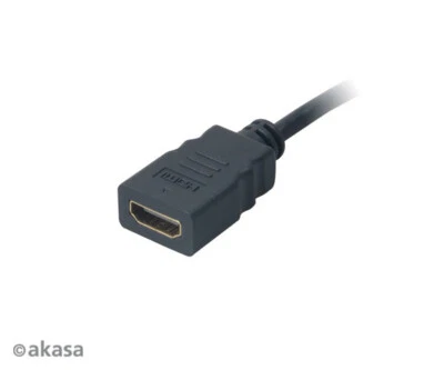 Akasa AK-CBHD09-25BK HDMI to Micro HDMI adapter cable - Image 1 of 2