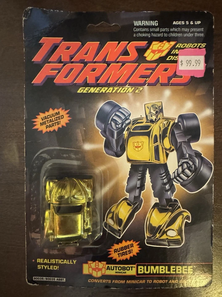 TRANSFORMERS G2 AUTOBOT BUMBLEBEE HASBRO MOC  Sealed Signed By Dan Gilvesan - Image 1 of 2