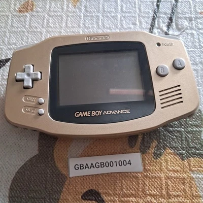 GBAAGB001004 Nintendo Game Boy Advance Consola Sistema Dorado sin garantía y devolución Foto 1 de 4
