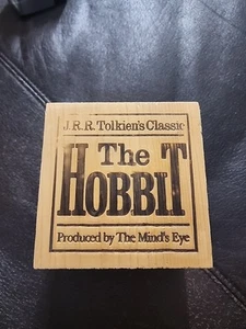 The Hobbit J.R.R. Tolkien Cassette Tape Set Dramatized Mind's Eye Wood Box - Picture 1 of 7