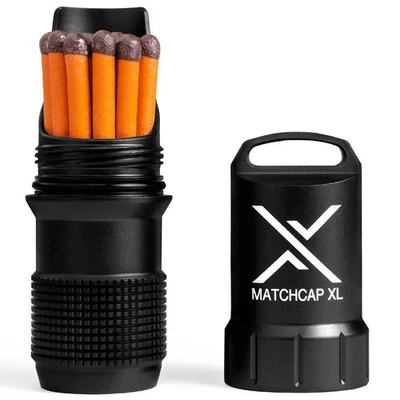 Estojo Exotac MATCHCAP XL impermeável Match and Striker - Preto - Imagem 1 de 4