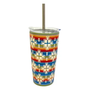 17 Unzen Edelstahl Trinkbecher mit Edelstahl Strohhalm - KOSTENLOSER VERSAND - Bild 1 von 4